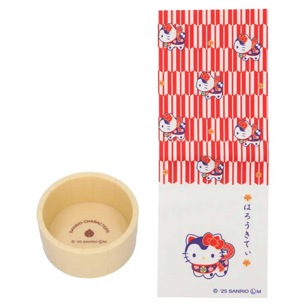 サンリオキャラクターズデザインのミニチュア手ぬぐい＆湯おけセットが2025年11月中旬より、全国のカプセルトイ自販機にて順次発売！ 画像 2