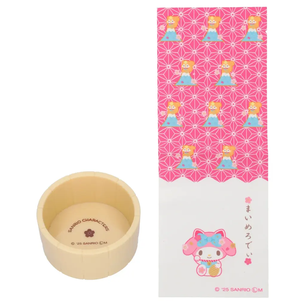 サンリオキャラクターズデザインのミニチュア手ぬぐい＆湯おけセットが2025年11月中旬より、全国のカプセルトイ自販機にて順次発売！ 画像 4