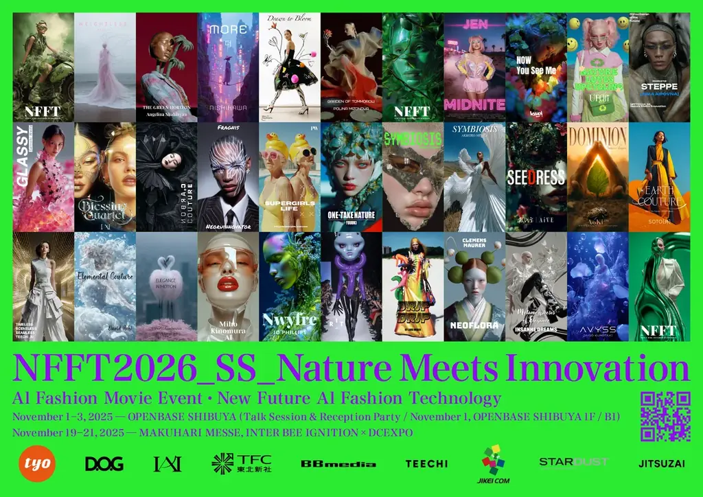 幕張メッセ INTER BEE IGNITION x DCEXPO 11/19~21『NFFT2026_SS_Nature Meets Innovation』 世界のAI クリエイター30名の作品発表 画像 2