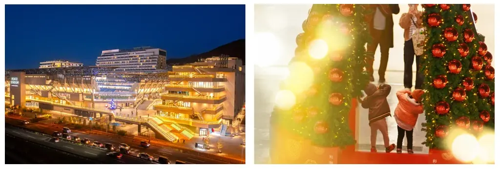 長崎スタジアムシティ冬イルミ2025、和華蘭×北欧の新空間