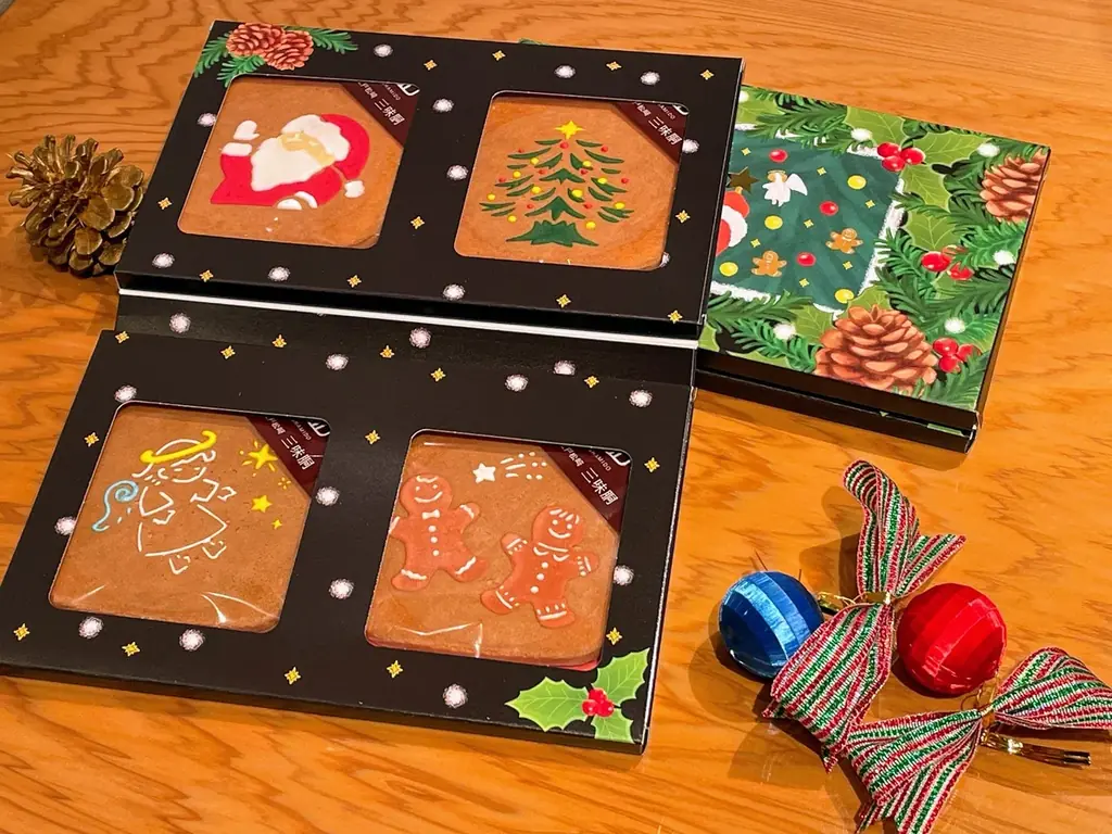 【銀座 松﨑煎餅】クリスマスの贈り物に…冬を彩る限定の瓦せんべいセット、『クリスマス三味胴』『クリスマス暦』登場 画像 4