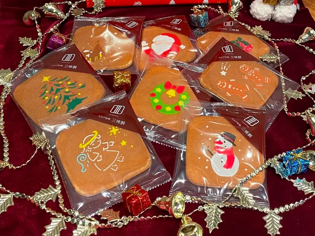 【銀座 松﨑煎餅】クリスマスの贈り物に…冬を彩る限定の瓦せんべいセット、『クリスマス三味胴』『クリスマス暦』登場 画像 8