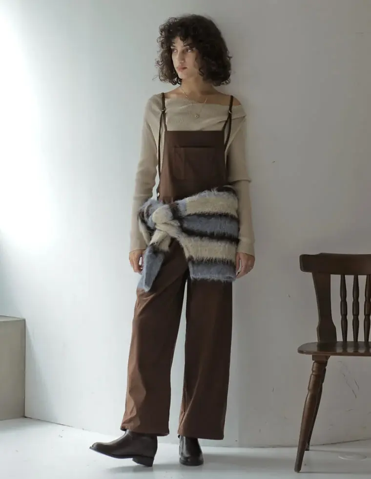 【Re:EDIT（リエディ）】ZOZOTOWN限定！最旬の大人カジュアルを完成させる、コーデュロイナローストラップサロペットが11月16日正午より販売開始 画像 2