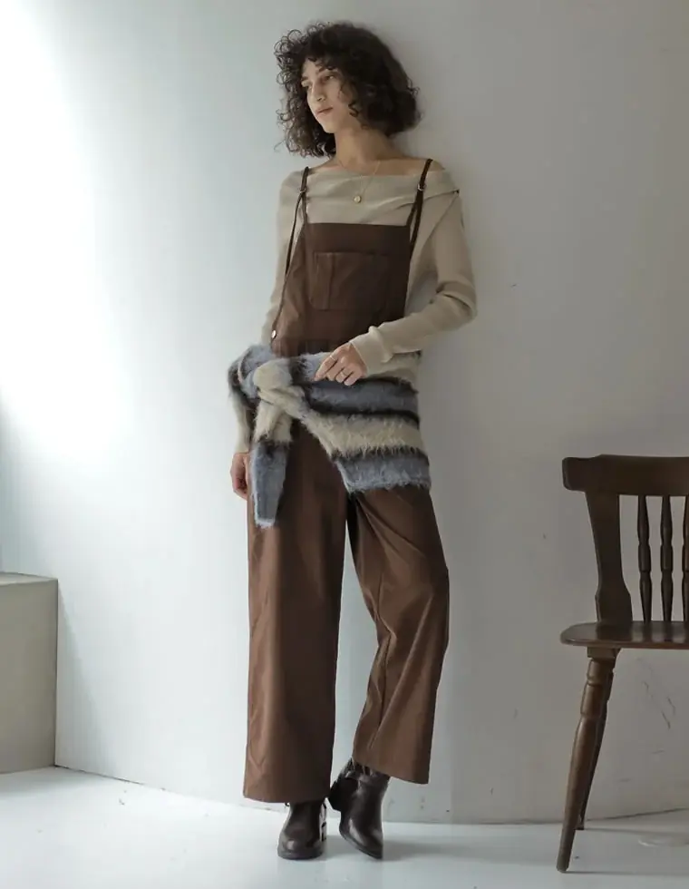 【Re:EDIT（リエディ）】ZOZOTOWN限定！最旬の大人カジュアルを完成させる、コーデュロイナローストラップサロペットが11月16日正午より販売開始 画像 3