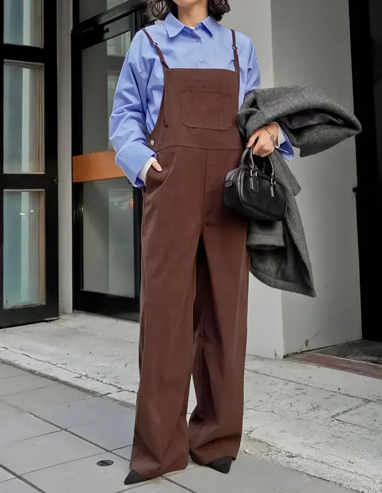 【Re:EDIT（リエディ）】ZOZOTOWN限定！最旬の大人カジュアルを完成させる、コーデュロイナローストラップサロペットが11月16日正午より販売開始 画像 7