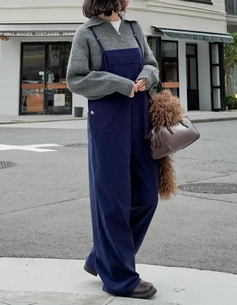 【Re:EDIT（リエディ）】ZOZOTOWN限定！最旬の大人カジュアルを完成させる、コーデュロイナローストラップサロペットが11月16日正午より販売開始 画像 8