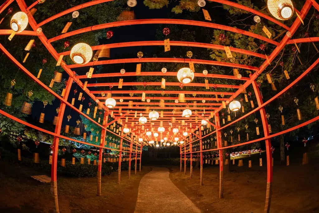 幻想的な夜の日本庭園が見頃【国営昭和記念公園】 画像 4