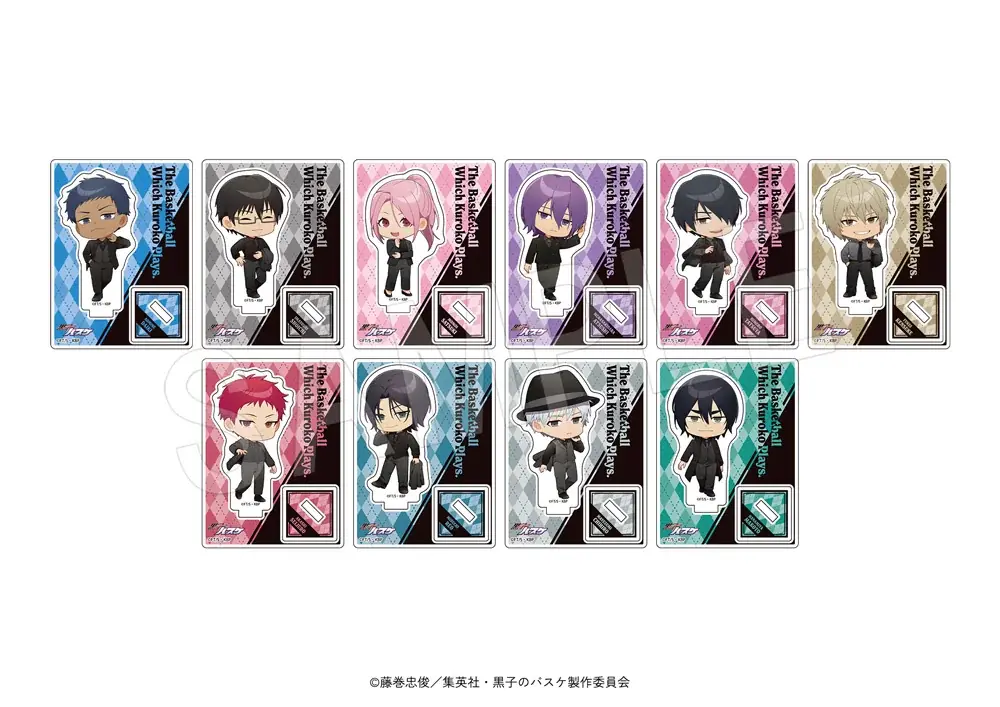 アニメ『黒子のバスケ』より、大好評の“黒スーツ”衣装の描き下ろしイラストを使用したグッズが「ジャンプフェスタ2026」で登場！中外鉱業ブースにて先行販売決定！ 画像 11