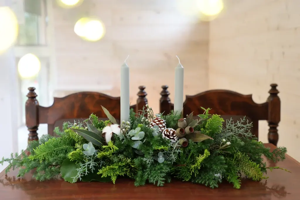 【広島／世羅】 クリスマスのテーブルコーディネートに　クリスマスツリーやセンターピースを作ろう《森と花の絵本ミュージアムGardenLei》でワークショップ開催 画像 4