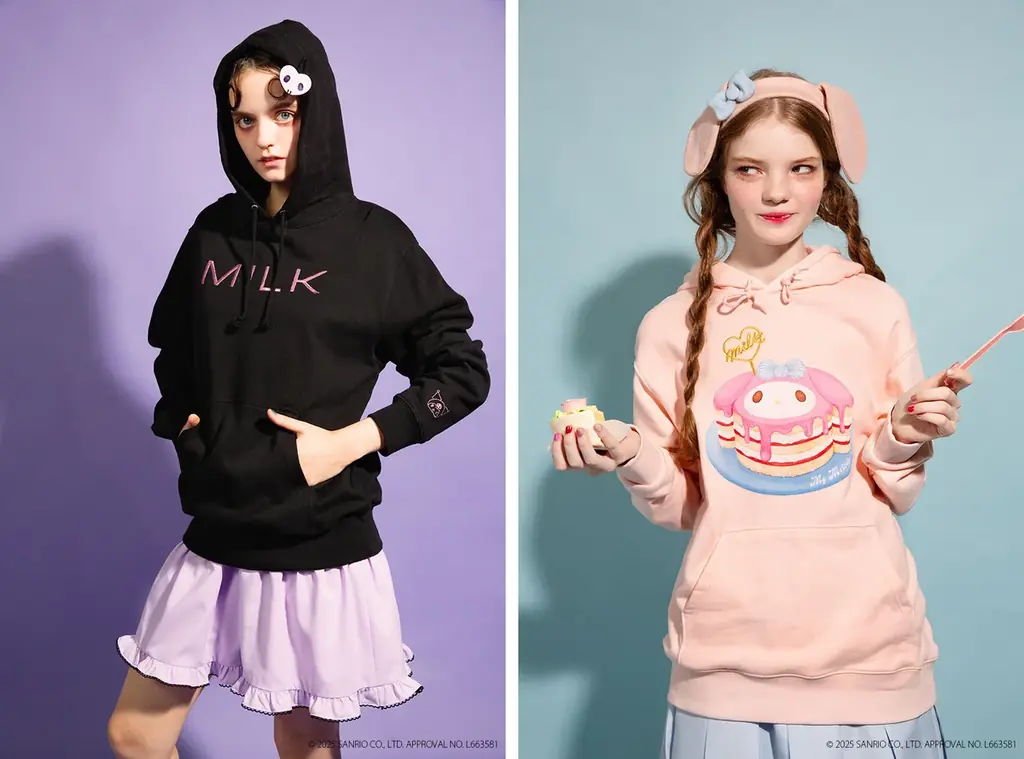 アパレルブランド『ミルク』が『マイメロディ』『クロミ』とコラボレーション 画像 2