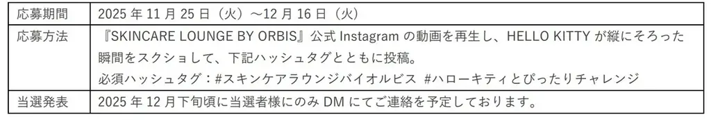 2025年11月26日（水）よりSKINCARE LOUNGE BY ORBISにて『ORBIS CHRISTMAS PARTY collaboration with HELLO KITTY』を開催！ 画像 10