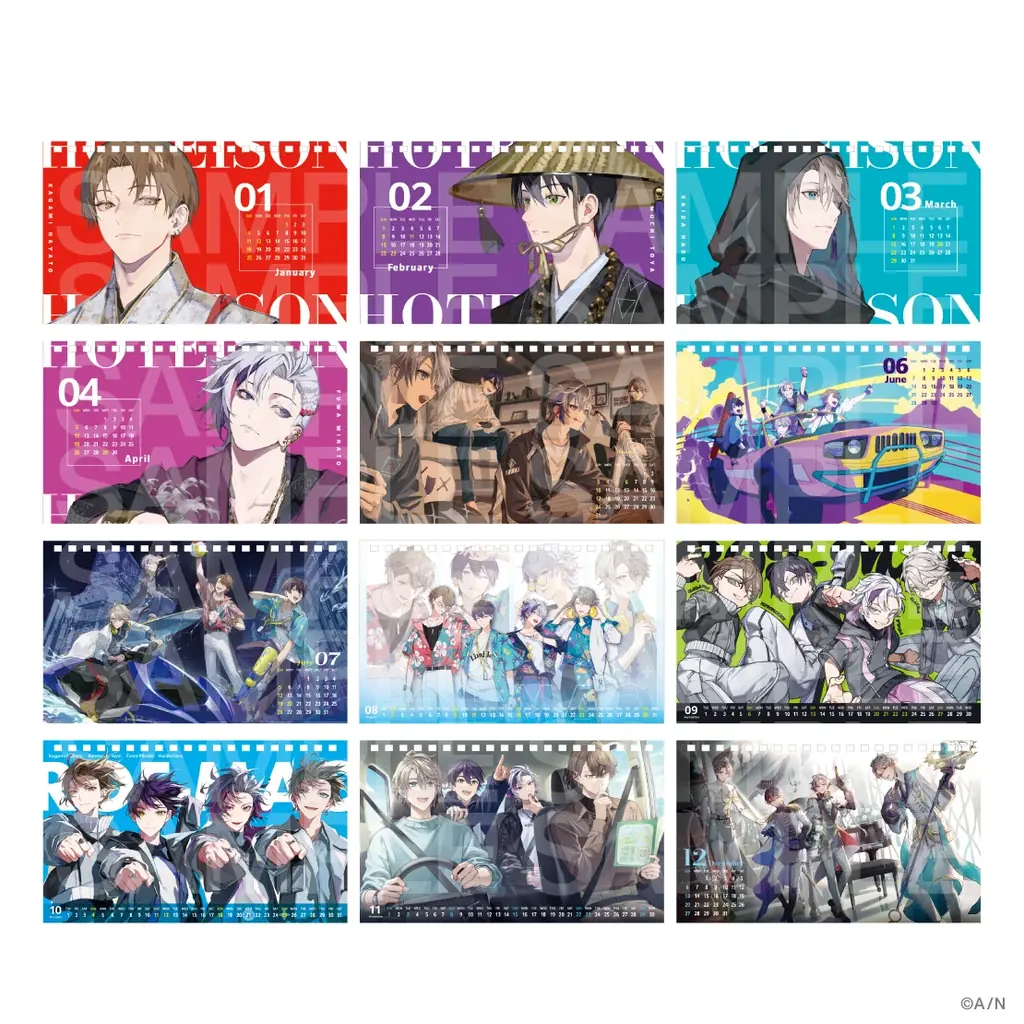 にじさんじから「Unit Selection Calendar 2026」の販売が決定！2025年11月21日(金)19時より販売開始！ 画像 5