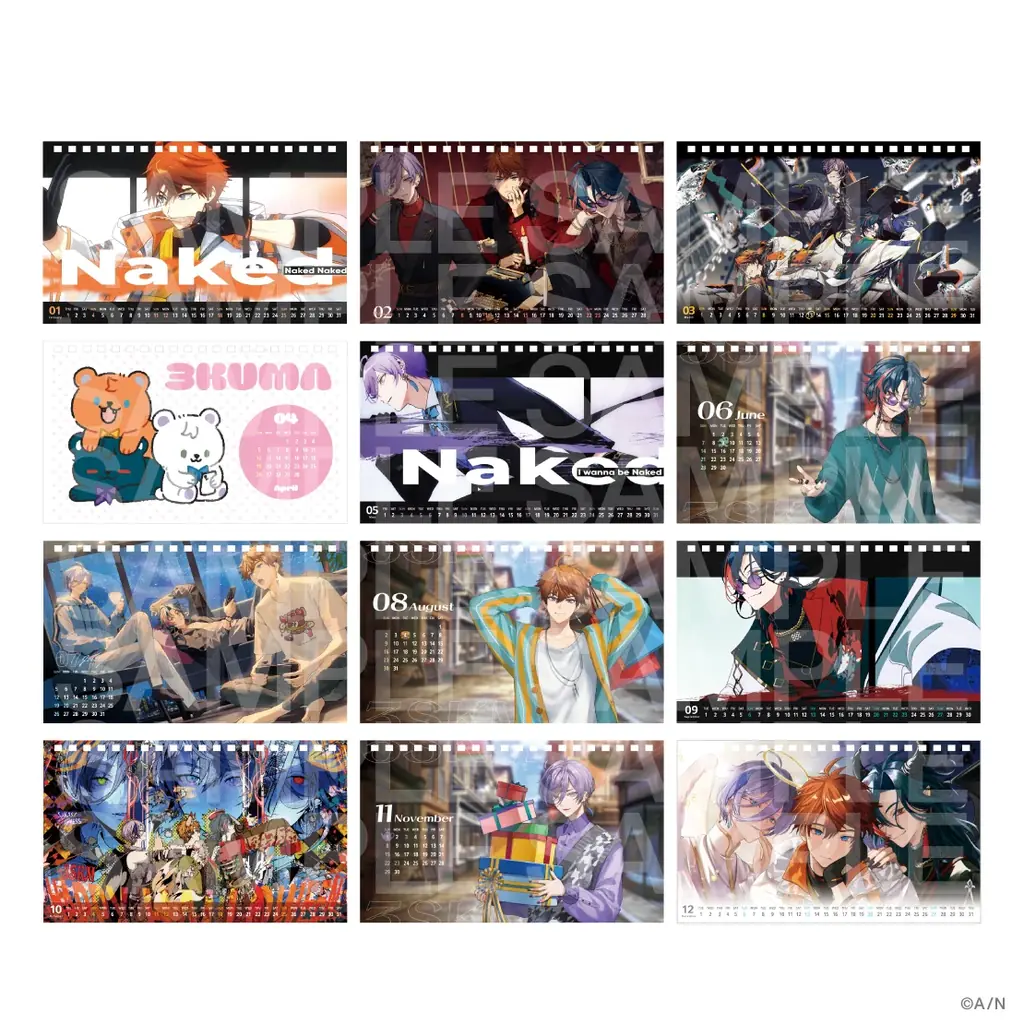 にじさんじから「Unit Selection Calendar 2026」の販売が決定！2025年11月21日(金)19時より販売開始！ 画像 9