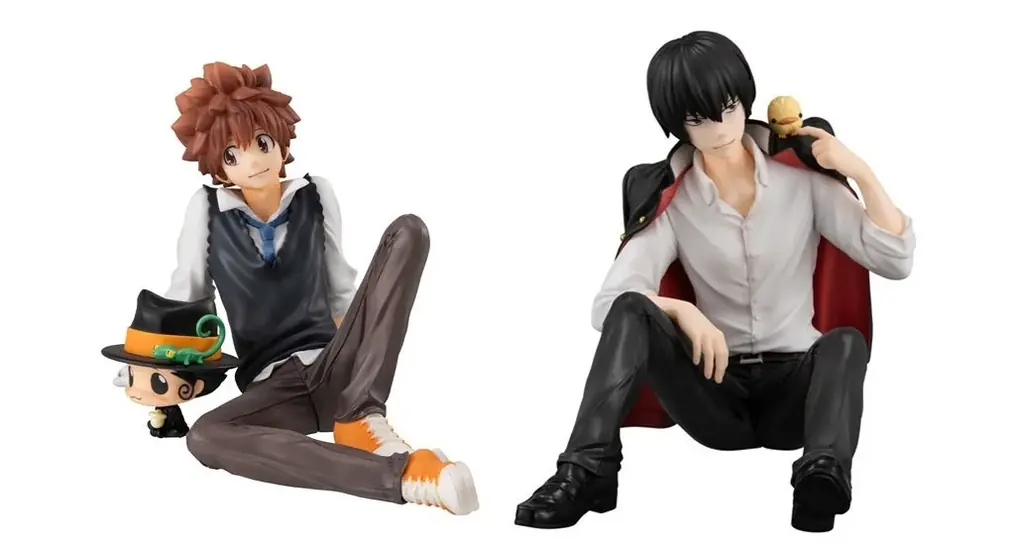 『家庭教師ヒットマンREBORN!』より、「沢田綱吉＆リボーン」「雲雀恭弥＆ヒバード」がてのひらサイズのフィギュアで登場。 画像 2