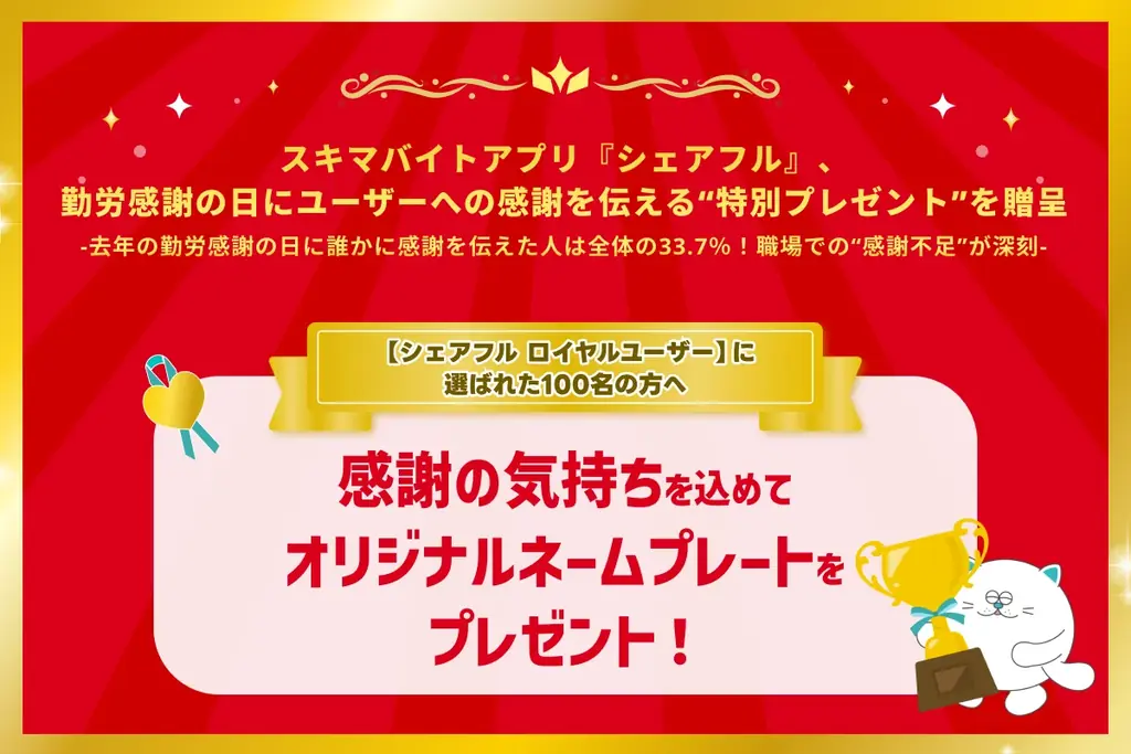 ロイヤルユーザーへ名札贈呈