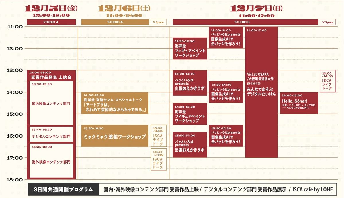 クリエイティブは最強！感じて、考えて、体験する3日間「ISCA2025」 12月5日（金）～7日（日）開催！ 画像 5