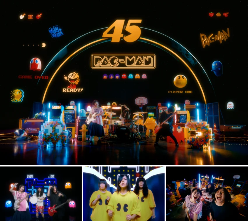 ゲーム×MVが異次元融合！『パックマン』史上初“あそべるMV”爆誕！ヤバイTシャツ屋さんコラボ『PAC-MANISM』公開 画像 2