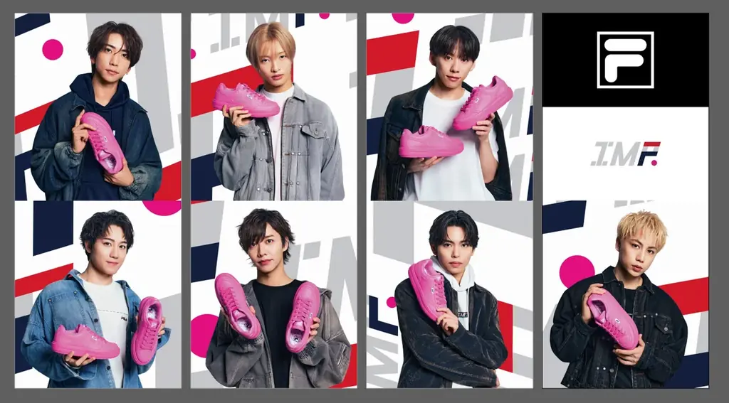 IMP.×FILA限定マゼンタスニーカー、予約が11/19開始