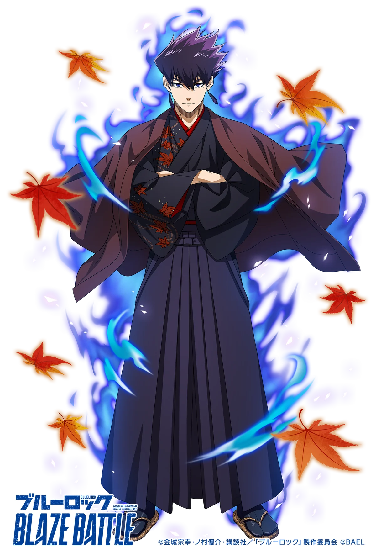 『ブルーロック BLAZE BATTLE』（ブレバト）に和装姿の【烏 旅人】＆【乙夜 影汰】が新登場！ 画像 2