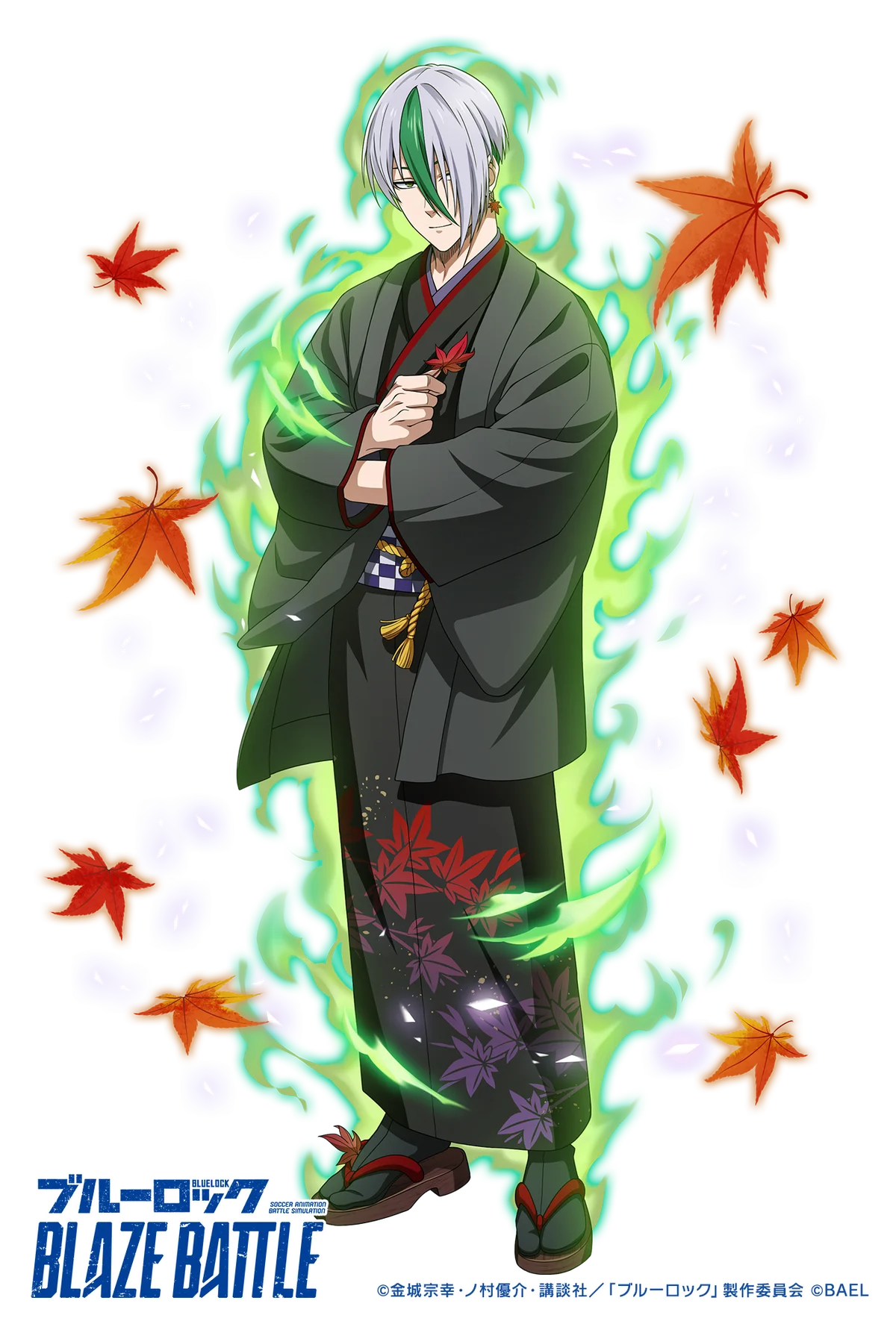 『ブルーロック BLAZE BATTLE』（ブレバト）に和装姿の【烏 旅人】＆【乙夜 影汰】が新登場！ 画像 3