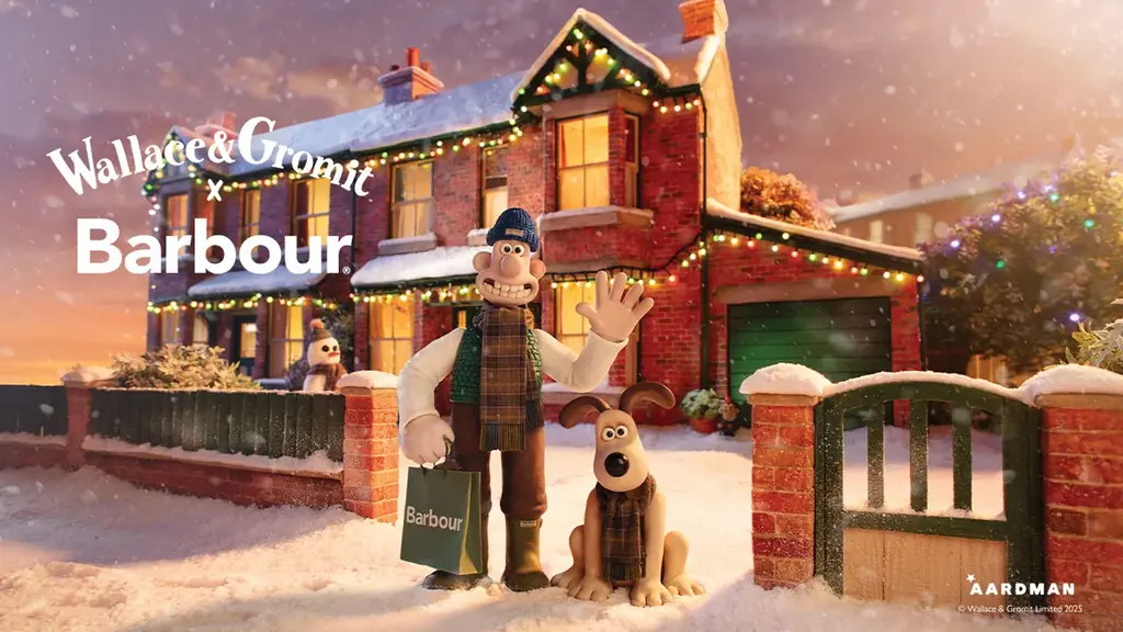 バブアー×ウォレスとグルミット、温かなクリスマスムービー