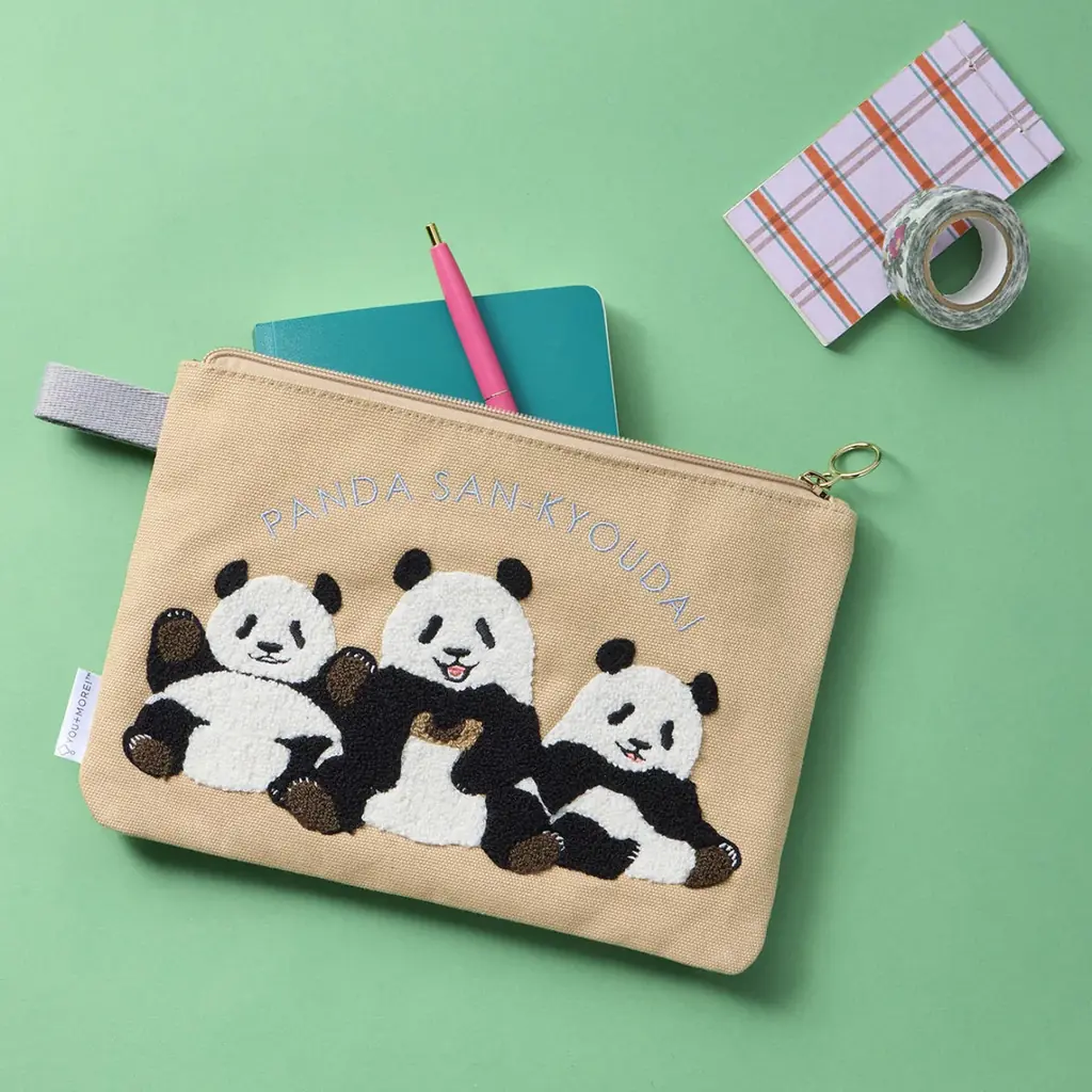 上野動物園の“シャンシャン・シャオシャオ・レイレイ”をモチーフにしたポーチなどパンダたちに感謝を込めたYOU+MORE!オリジナルグッズ5点が新登場【ジャイアントパンダ保護サポート基金協賛商品】 画像 9