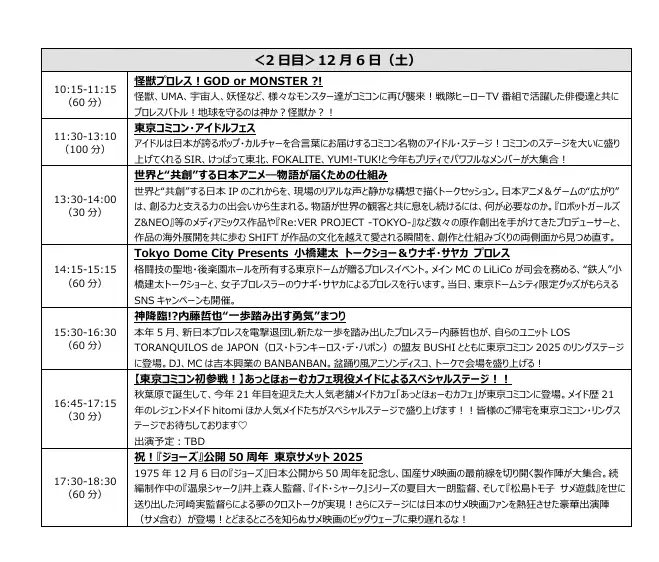 【東京コミコン2025】ジョニー・デップ氏、クリストファー・ロイド氏、浅野忠信氏、セバスチャン・スタン氏、ノーマン・リーダス氏ら豪華セレブが登壇！ステージスケジュール情報が発表 画像 7