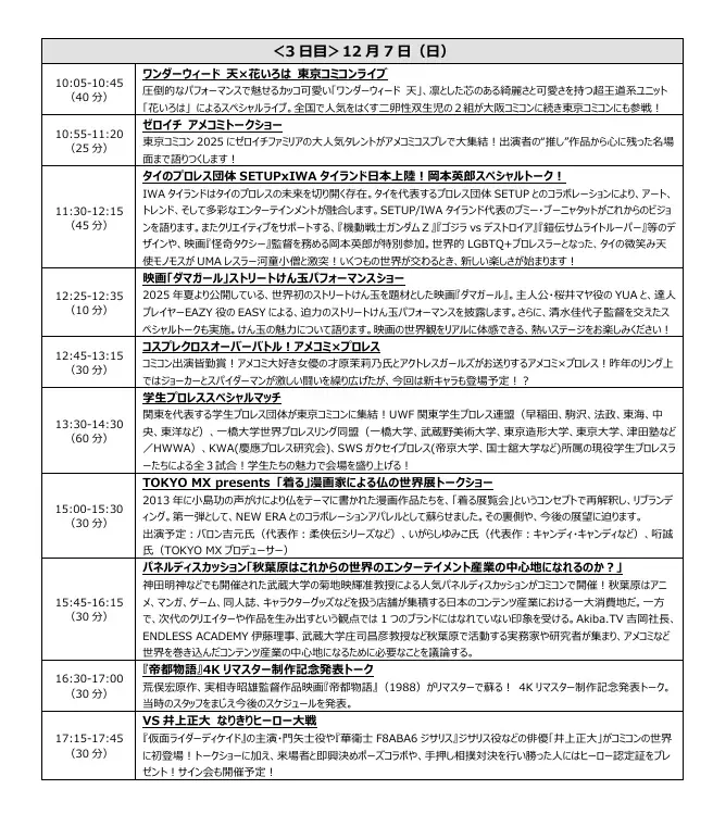 【東京コミコン2025】ジョニー・デップ氏、クリストファー・ロイド氏、浅野忠信氏、セバスチャン・スタン氏、ノーマン・リーダス氏ら豪華セレブが登壇！ステージスケジュール情報が発表 画像 8