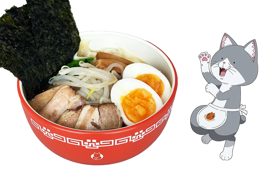 TVアニメ『ラーメン赤猫』×喜多方ラーメンの河京　「TVアニメ『ラーメン赤猫』虎打ち麺風 赤猫スペシャル (生ラーメン)」が登場！12月1日より販売開始！ 画像 2