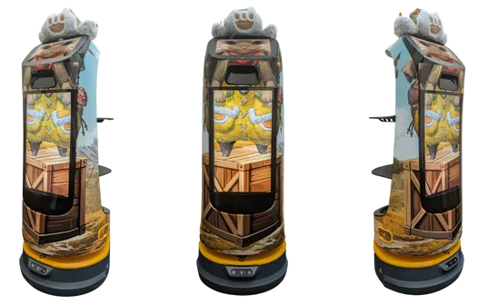 配膳ロボット『KettyBot』が「オトモアイルー」の姿でモンハン酒場に登場！ 画像 2