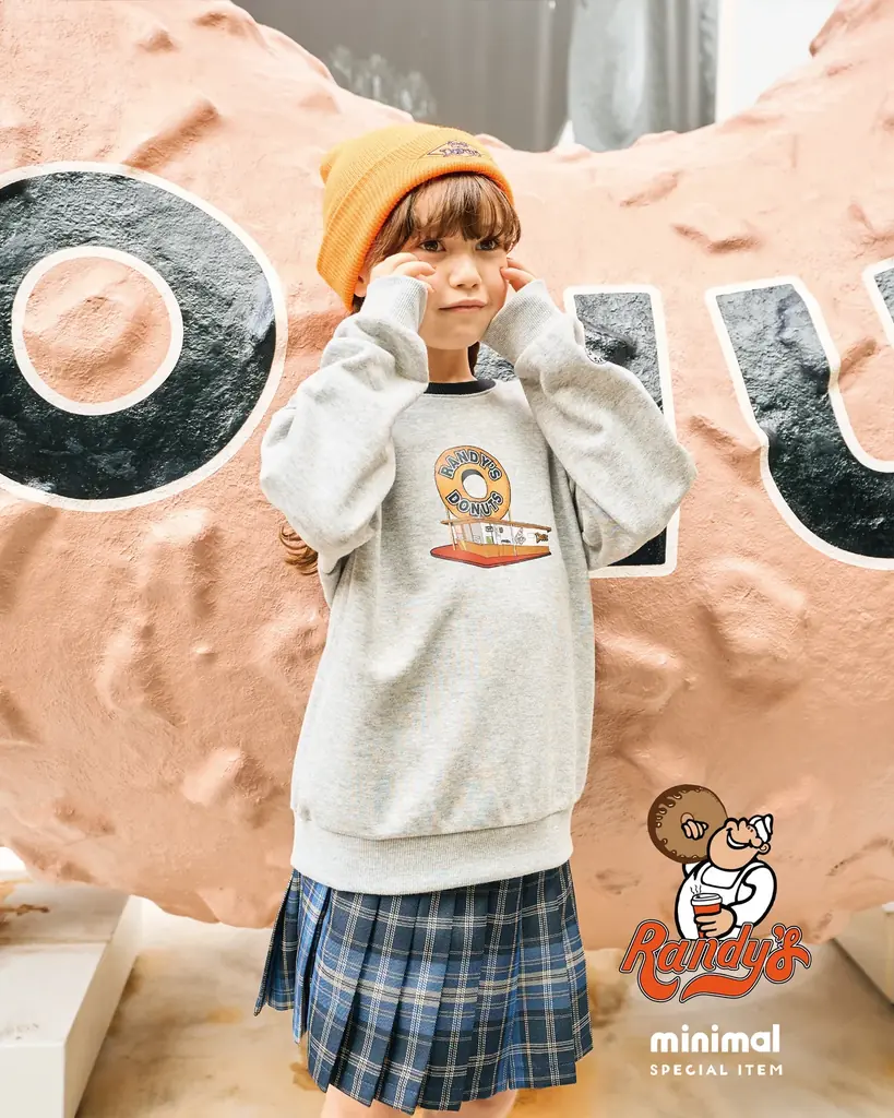 ナルミヤ・インターナショナルの「minimal/ミニマル」が子ども服ブランドで初めて、LA名物〈ランディーズドーナツ〉とのコラボアイテムを店舗・webにて発売！プレゼントキャンペーンも実施中！ 画像 11
