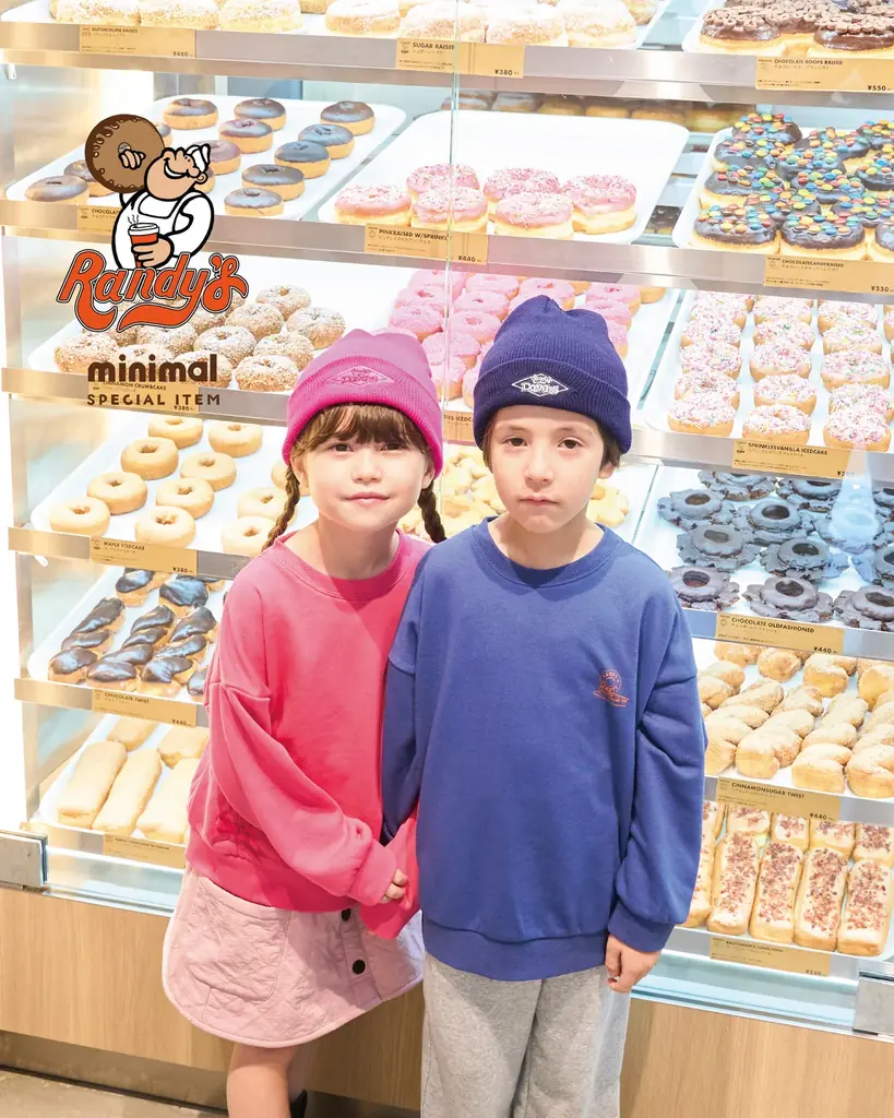 ナルミヤ・インターナショナルの「minimal/ミニマル」が子ども服ブランドで初めて、LA名物〈ランディーズドーナツ〉とのコラボアイテムを店舗・webにて発売！プレゼントキャンペーンも実施中！ 画像 13