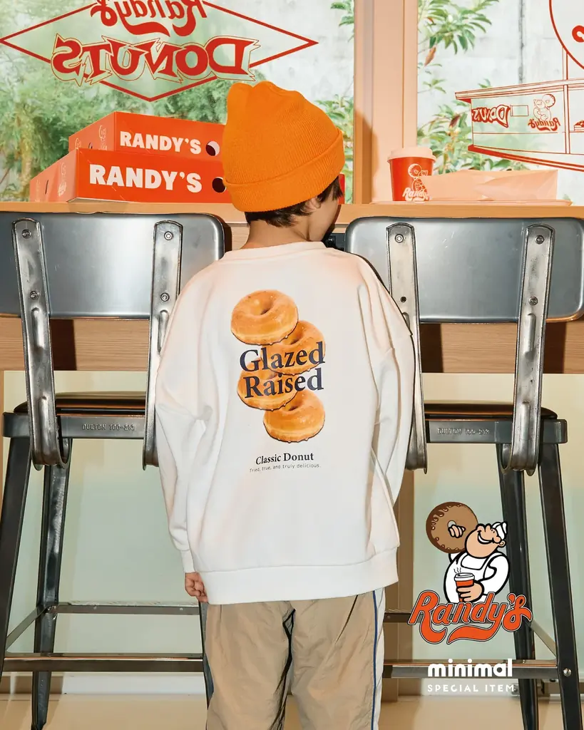 ナルミヤ・インターナショナルの「minimal/ミニマル」が子ども服ブランドで初めて、LA名物〈ランディーズドーナツ〉とのコラボアイテムを店舗・webにて発売！プレゼントキャンペーンも実施中！ 画像 3