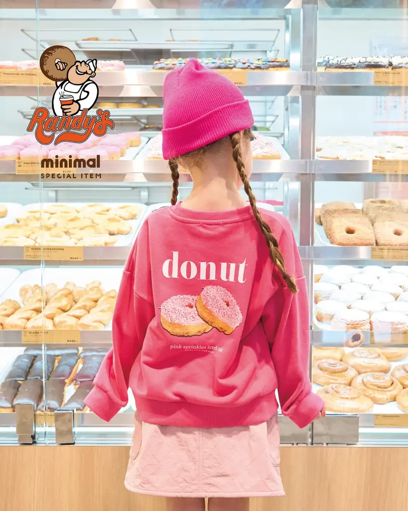 ナルミヤ・インターナショナルの「minimal/ミニマル」が子ども服ブランドで初めて、LA名物〈ランディーズドーナツ〉とのコラボアイテムを店舗・webにて発売！プレゼントキャンペーンも実施中！ 画像 6
