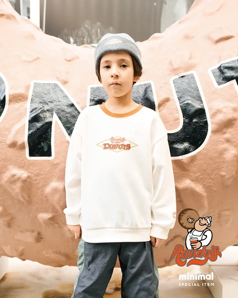 ナルミヤ・インターナショナルの「minimal/ミニマル」が子ども服ブランドで初めて、LA名物〈ランディーズドーナツ〉とのコラボアイテムを店舗・webにて発売！プレゼントキャンペーンも実施中！ 画像 8