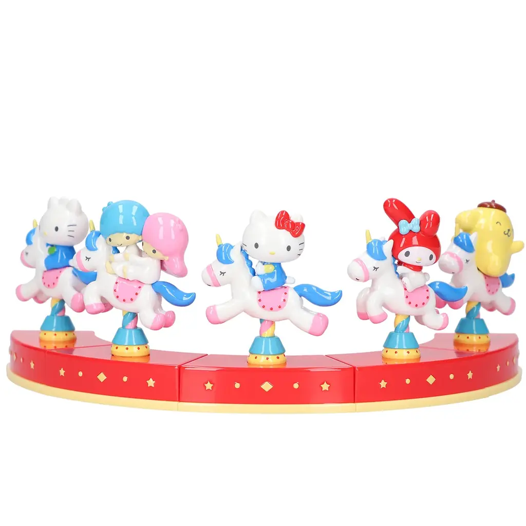 カプセルトイで人気の「Shaky! サンリオキャラクターズ メリーゴーランド」が、艶のある質感のブラインドBOXになって登場！2025年12月上旬より順次、全国のバラエティ雑貨売場にて発売！ 画像 8