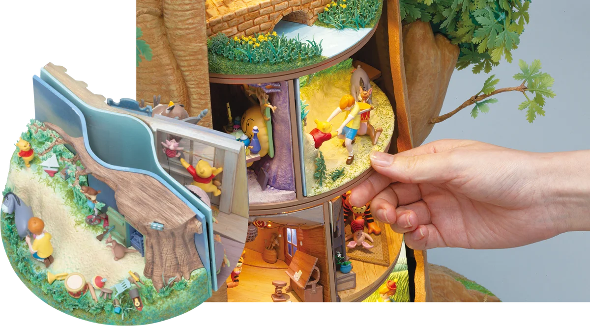 「くまのプーさん」の名場面をツリー型ドールズハウスで再現　週刊『つくって あつめる プーさんと森の仲間たち』創刊 画像 8