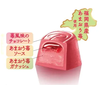 【不二家】あまおう苺の甘酸っぱさが口いっぱいに広がる贅沢な一粒「プレミアムルック（あまおう苺）パウチ」 画像 2