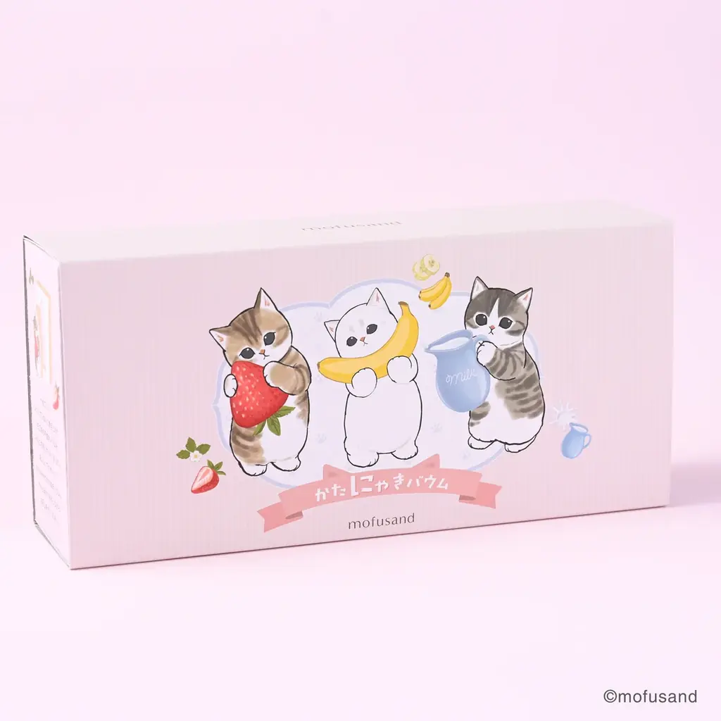 あの「mofusand」がスイーツに！　もふもふにゃんこの“かたにゃきバウム”新発売 画像 14