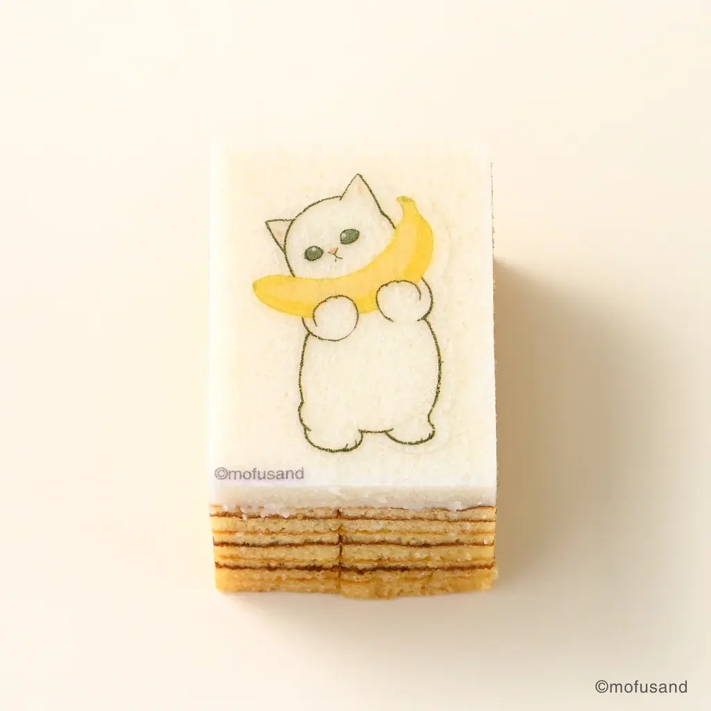 あの「mofusand」がスイーツに！　もふもふにゃんこの“かたにゃきバウム”新発売 画像 8