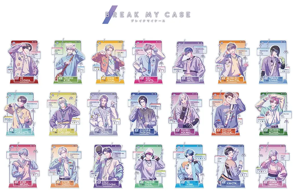 スマートフォン向けゲームアプリ『ブレイクマイケース』から、Aporiaスタッフ21名の描き下ろしイラスト使用商品が12月27日発売！　アニメイトではフェアやオンリーショップ、グラッテコラボなどを開催！ 画像 1