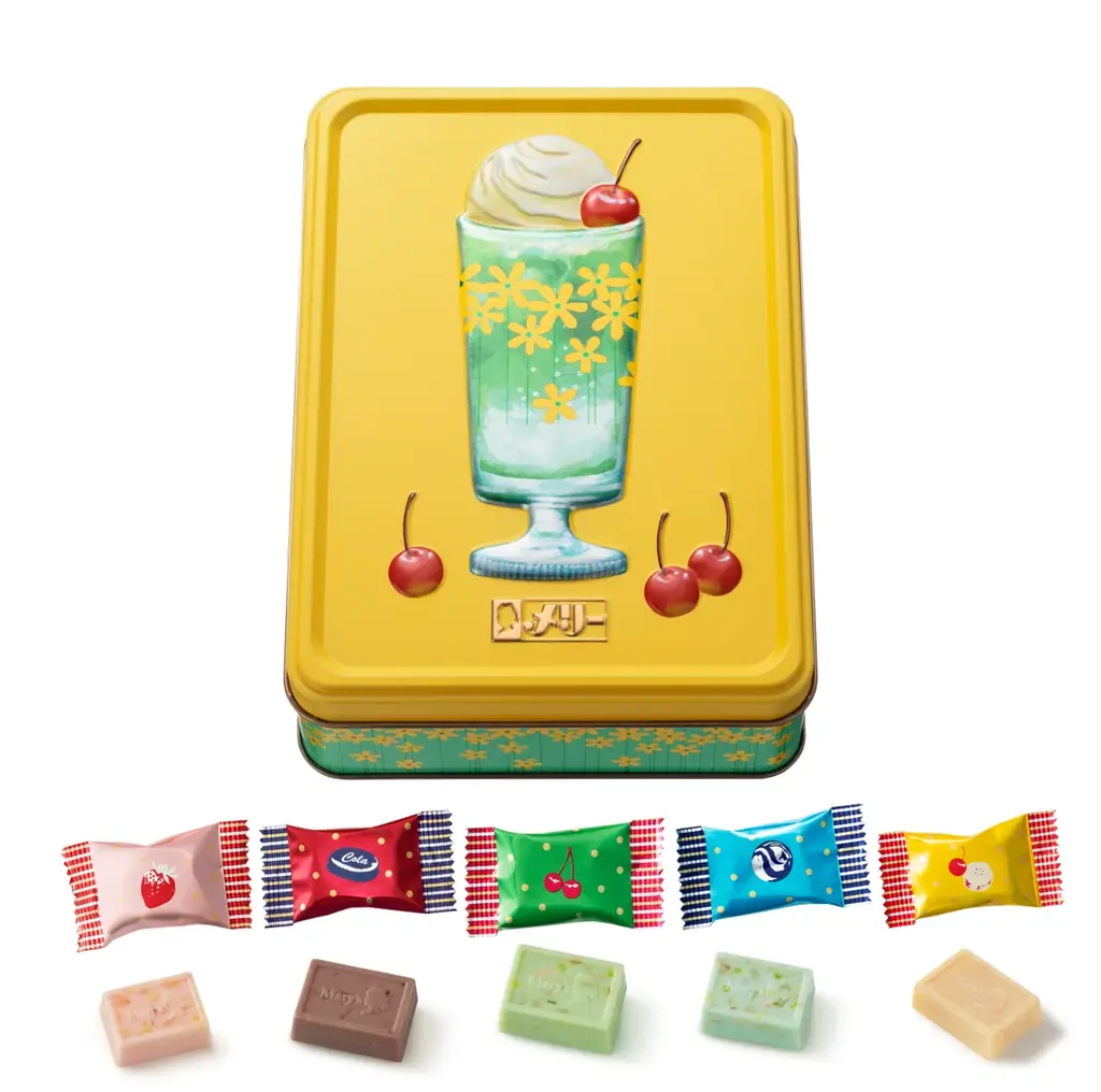 メリーチョコレートオンラインショップ限定で「はじけるキャンディチョコレート。×アデリアレトロ」のコラボ商品第2弾が12月1日（月）より予約発売を開始 画像 3