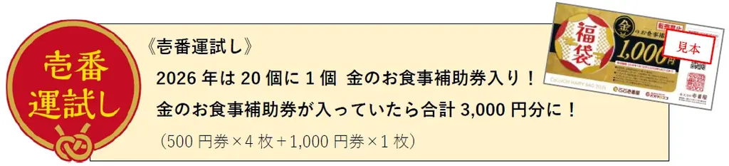 「ココイチ福袋2026」を12月26日より店頭にて数量限定で販売開始！ 画像 2