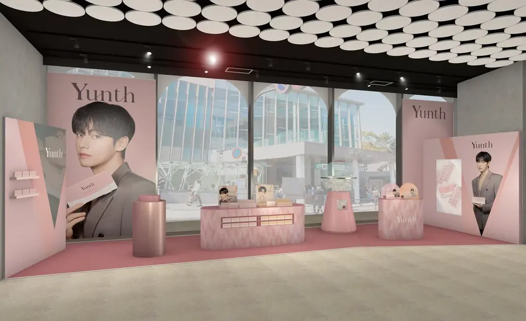 @cosme TOKYOにBTS・Vさんの巨大ビジュアルが登場！「Yunth」ポップアップストアを12月10日から期間限定で開催 画像 3