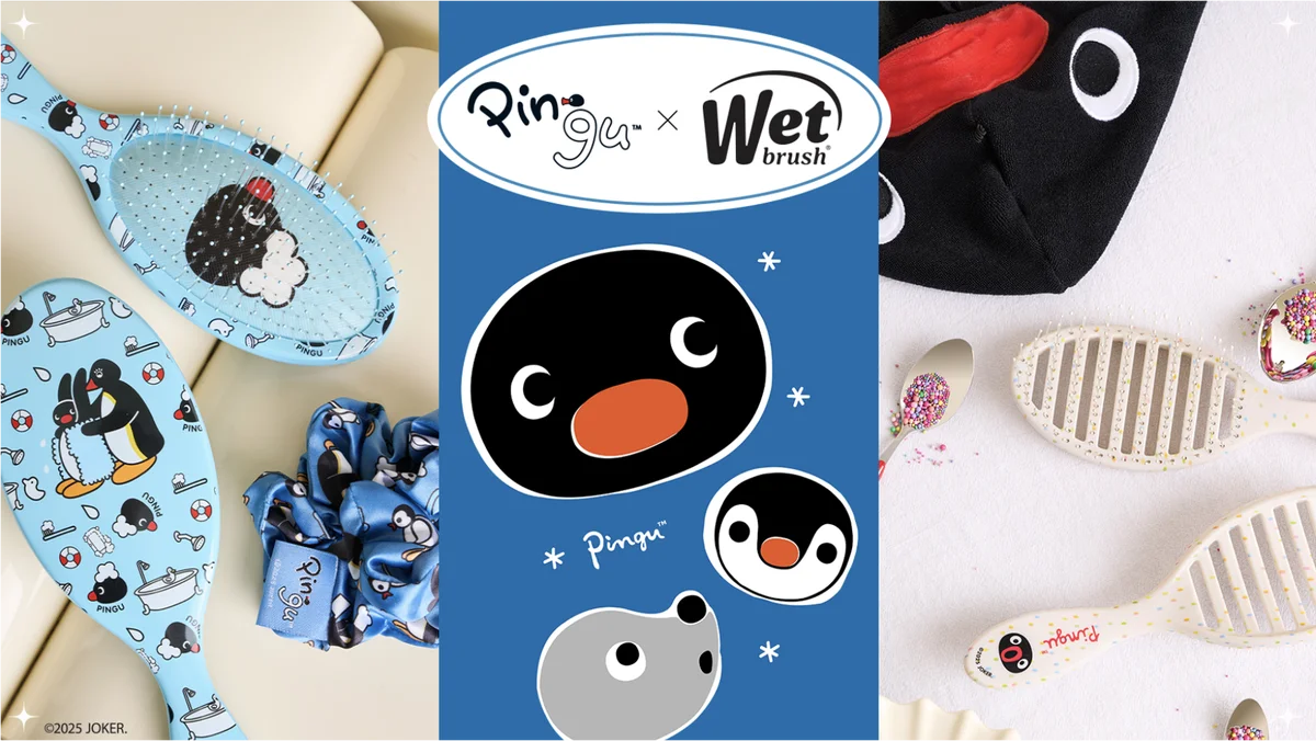 12/1発売：ピングー45周年コラボのWetBrush限定セット