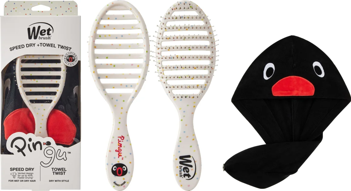 ピングー45周年記念！WetBrush®︎とピングーが夢のコラボ！数量限定デザイン＆オリジナルグッズ付きセットが新登場 画像 4