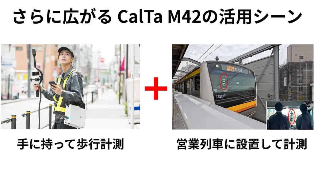 CalTa M42 鉄道の活用シーンが拡大 ～車両改造不要、営業列車で線路内点群を取得～ 画像 1