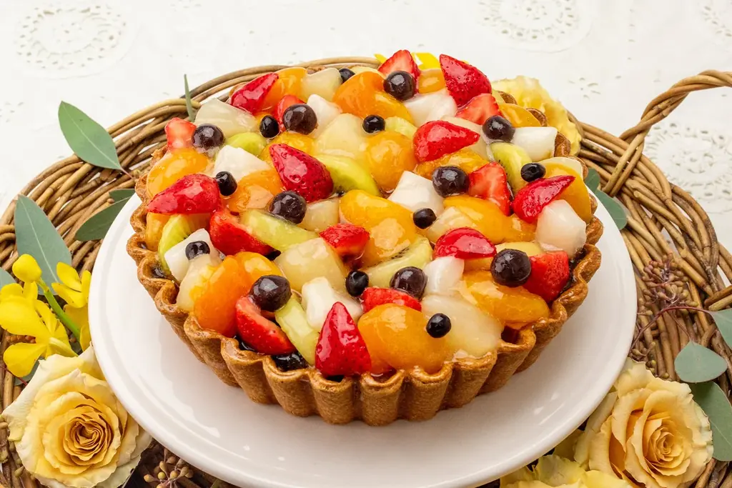 冬の黒蜜プリンタルト