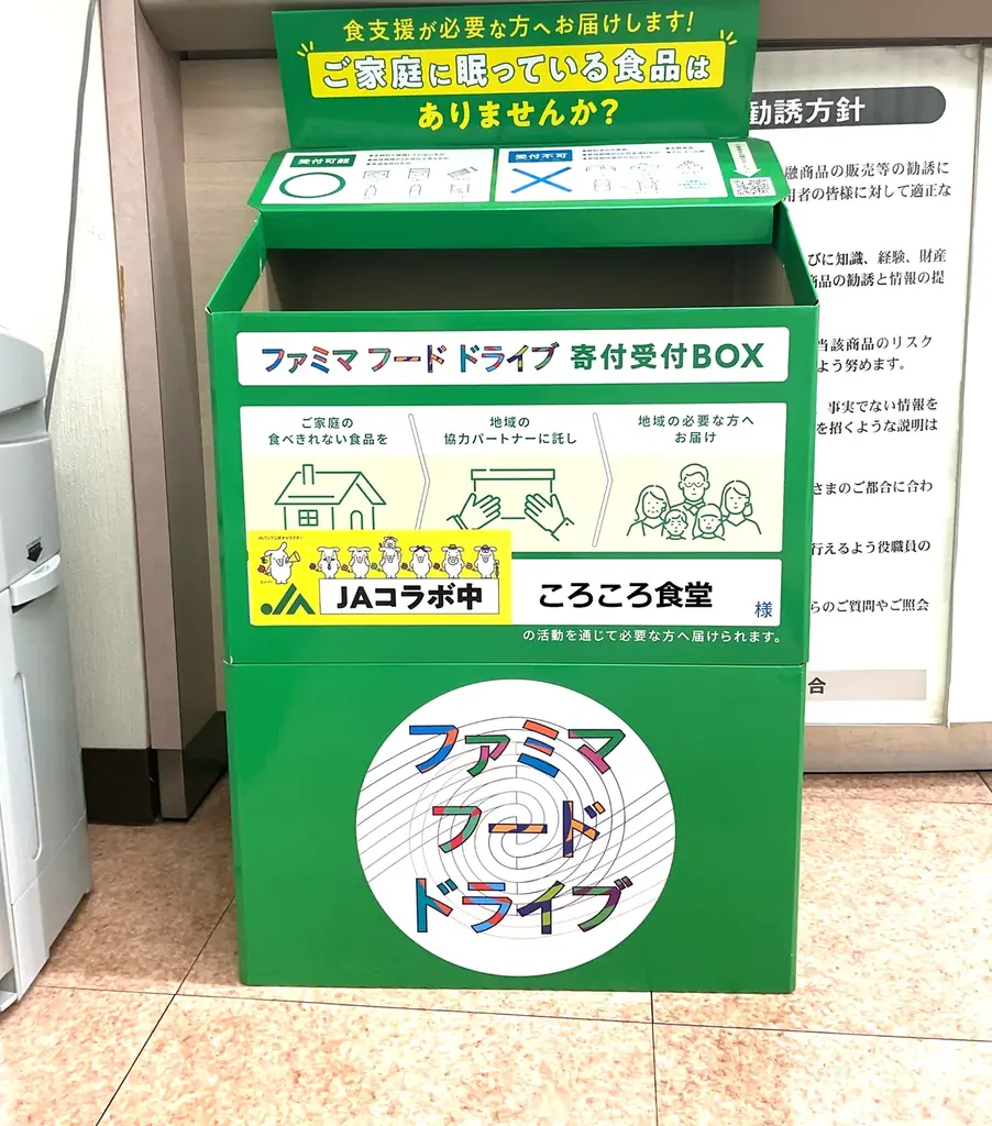 ファミリーマートとJAグループがつむぐ地域の食支援フードドライブの取り組み全国で展開へ～集まった食品はファミマフードドライブを通じて支援が必要な方へ～ 画像 3