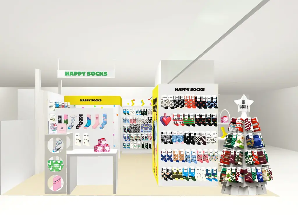 【Happy Socks】期間限定POPUP STOREを錦糸町テルミナ2にオープン！Happy Socksオリジナルお菓子がもらえるノベルティ企画も実施！ 画像 2